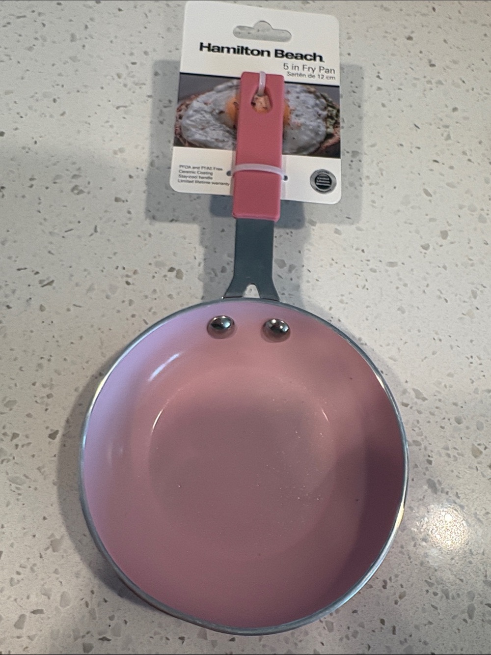 Hamilton Beach Pink Ceramic 5 in Fry Pan